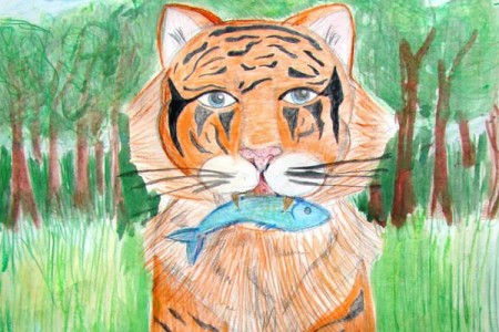 Центр «Амурский тигр» проводит конкурс детских рисунков «Мы любим амурского тигра»