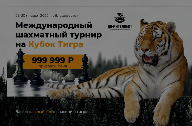 «Кубок тигра» по шахматам разыграют во Владивостоке